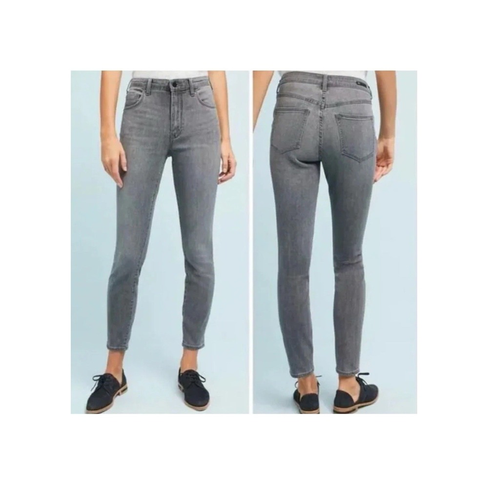 Pilcro and The Letterpress Jeans Womens 32 Grey STET Skinny‎ Factory Faded
